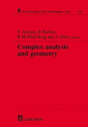 Introduction To Complex Analysis And Geometry