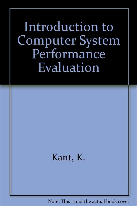 Introduction to Computer System Performance Evaluation