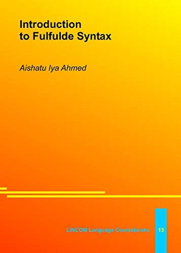 Introduction to Fulfulde Syntax
