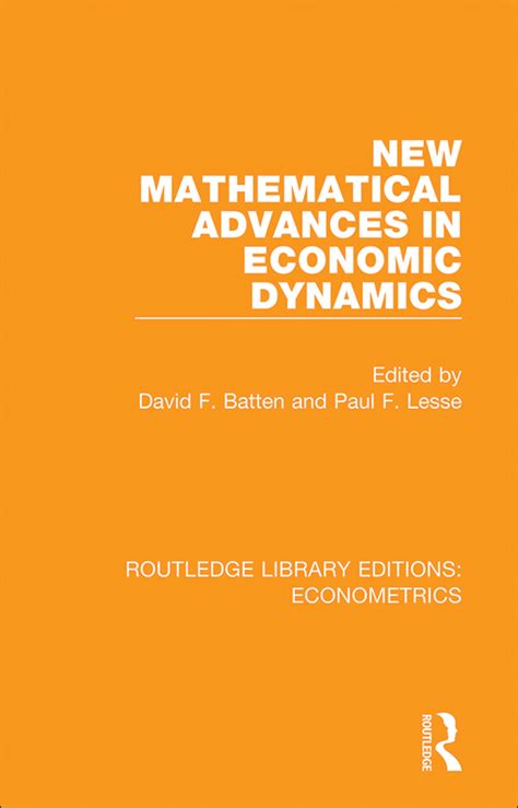 Introduction to Mathematical Models in Economic Dynamics