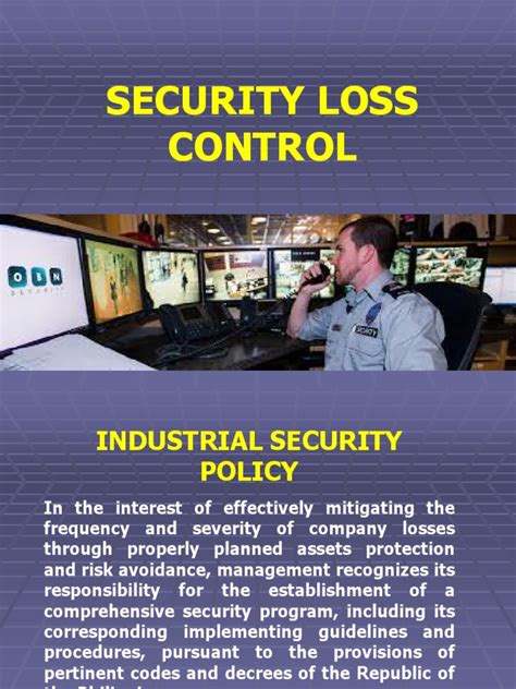 Introduction to Security and Loss Control