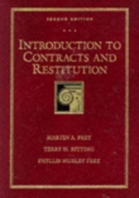 Introduction to contracts and restitution for paralegals