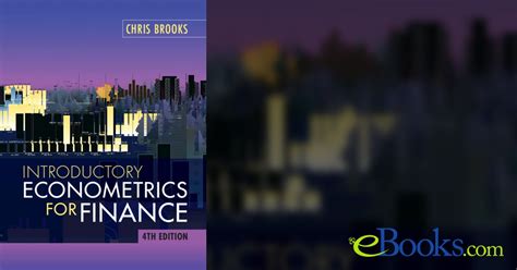 Introductory Econometrics For Finance