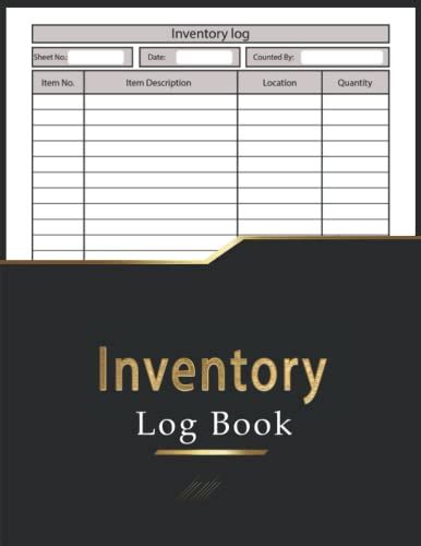 Inventory Log Book: Tracking for Stock Management