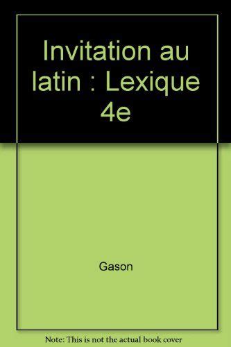 Invitation au Latin: Lexique