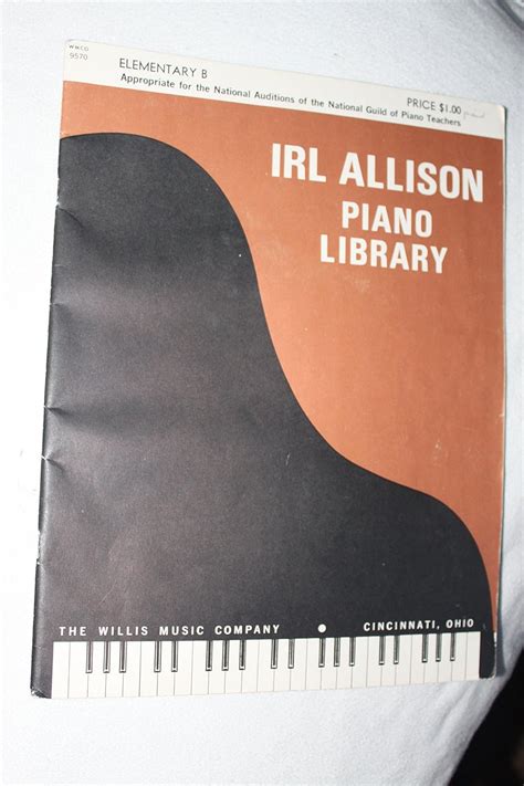 Irl Allison Piano Library - Intermediate F - Program 1