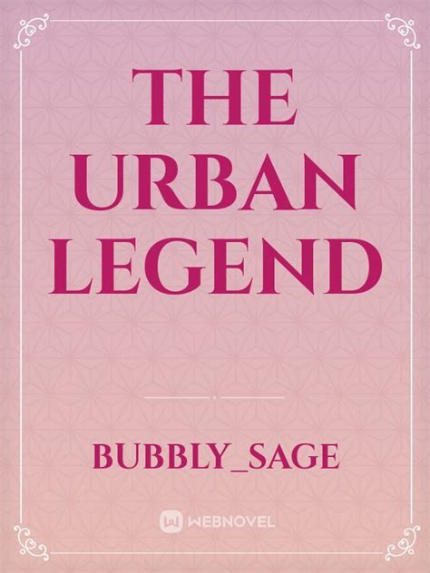 It Was Destined...Urban Legend