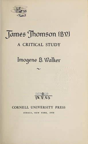 James Thomson (B.V.), a Critical Study
