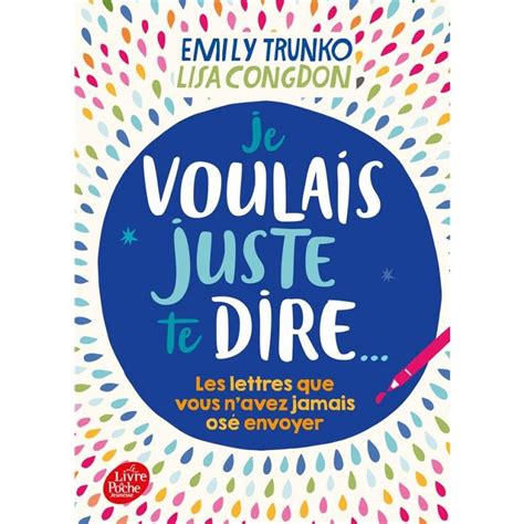 Je voulais juste te dire...
