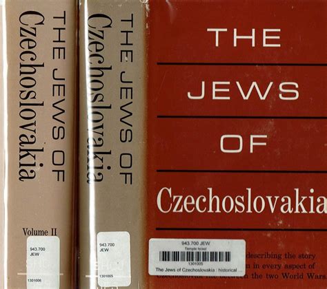 Jews of Czechoslovakia. (Two Volume Set)