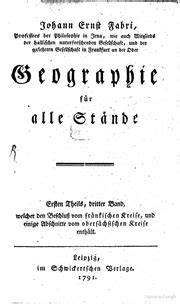 Johann Ernst Fabri's ... Geographisches Magazin...