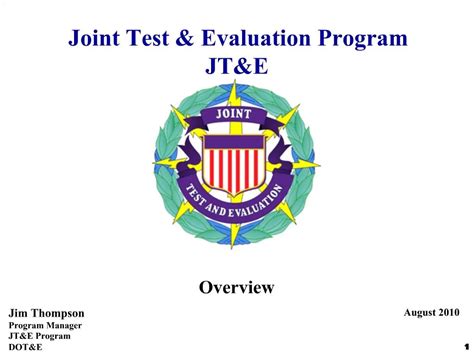 Joint Test and Evaluation Program