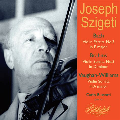 Joseph Szigeti Performs Brahms