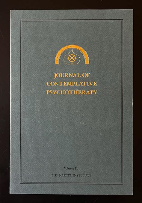 Journal of Contemplative Psychotherapy-Vol. IV