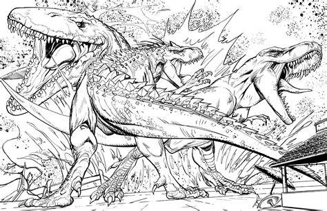 Jurassic Adventures: Coloring pages
