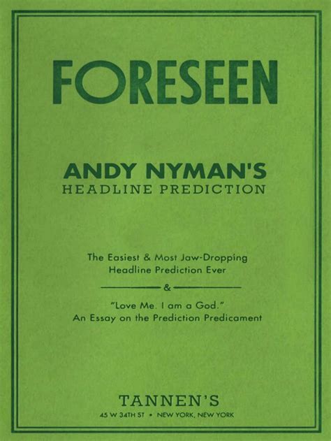 Justice Foreseen