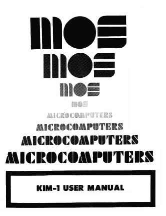KIM-1 Microcomputer Module User Manual - MOS Technology