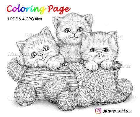 Kittens Coloring Book: Coloring Book