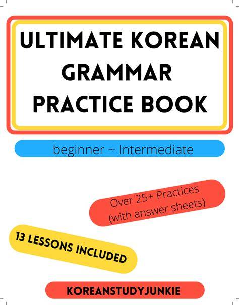 Korean Grammar Practice Book