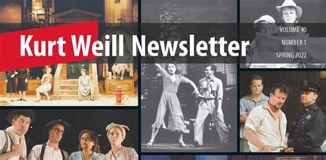 Kurt Weill Newsletter. Volume 30. Spring 2012