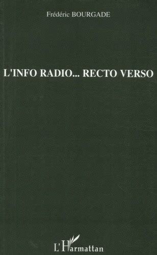 L'info radio... recto verso (French Edition)