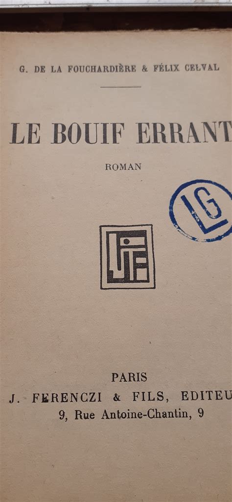 LE BOUIF ERRANT.