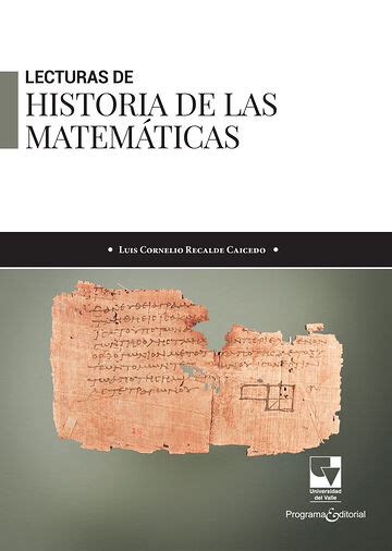 LECTURAS DE HISTORIA DE LAS MATEMATICAS