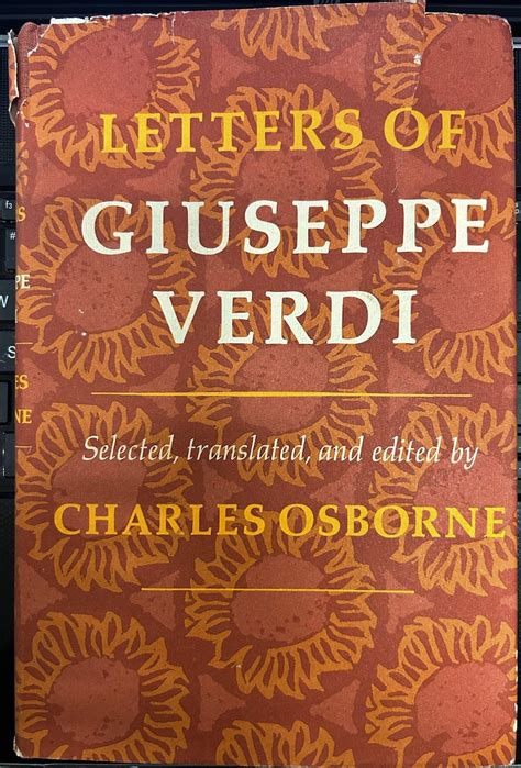 LETTERS OF GIUSEPPE VERDI