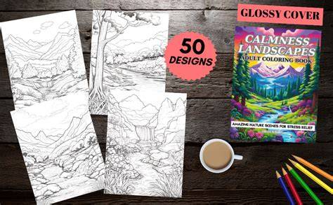 Landscapes Scenes and Nature Coloring Book