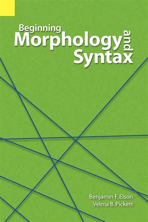 Language analysis: Morphology and syntax