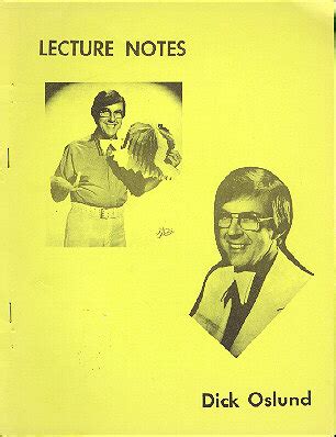 Lecture Notes Dick Oslund