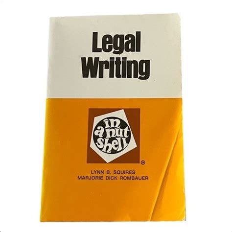 Legal Writing in a Nutshell
