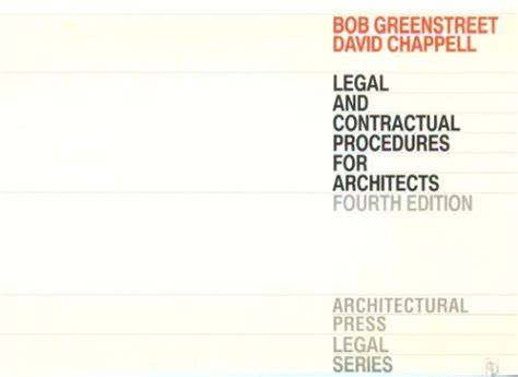 Legal and Contractual Procedures for Architects