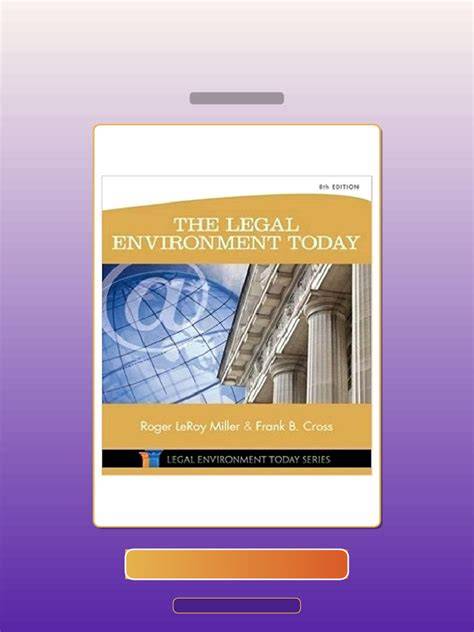 Legal and E-Commerce Environment Today