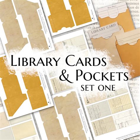 Library Card Pockets, 50-Count