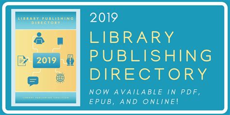 Library Publishing Directory 2019