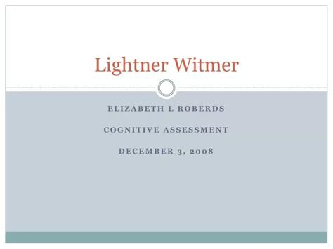 Lightner Witmer
