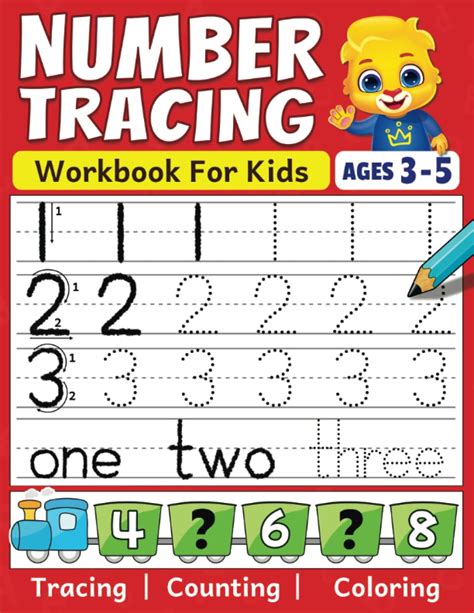 Line,Shape & Number Tracing Workbook Ages 3-5