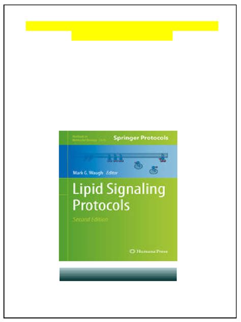 Lipid Signaling Protocols
