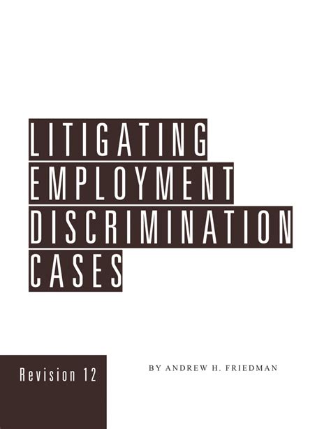 Litigating Employment Discrimination Cases