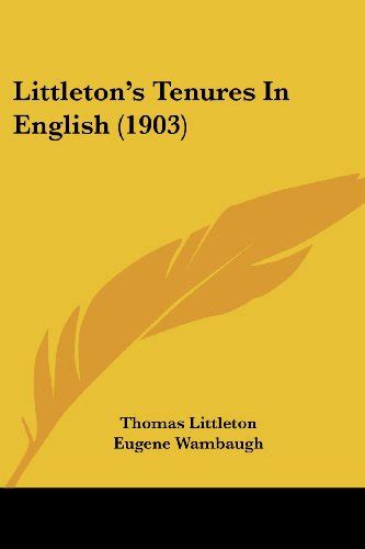 Littleton's Tenures