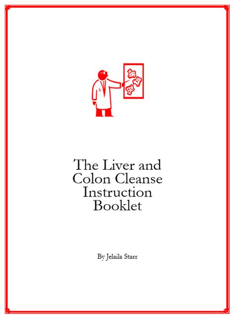 Liver Cleanse Instruction Booklet