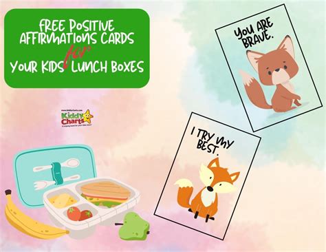 Lunch Box Positive Notes For Kids