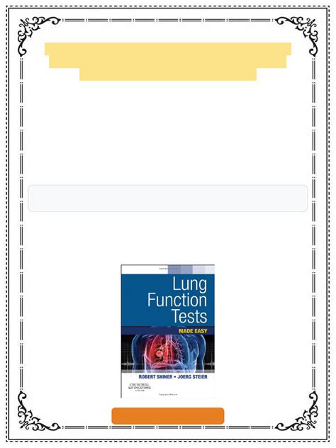 Lung function tests: An introduction