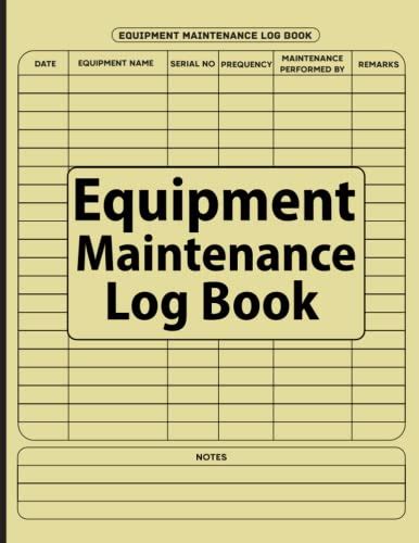 MAINTENANCE LOG BOOK