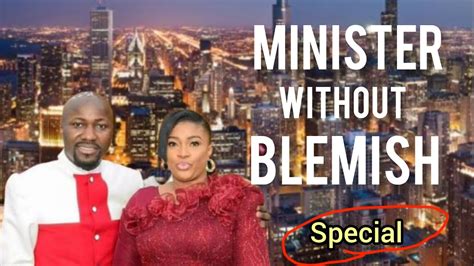 MINISTER WITHOUT BLEMISH
