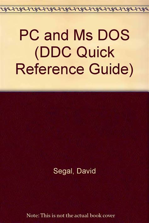 MS-PC DOS: Version 2-4 IBM PC (Quick Reference Guide)