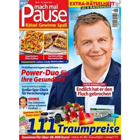 Mach mal Pause| 3rd June 2026 (German Edition)