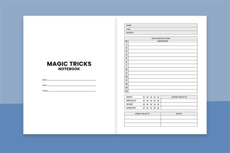 Magic Tricks Notebook