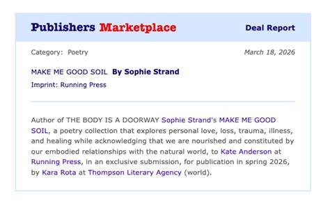 Make Me Good Soil: Poems of Interconnection
